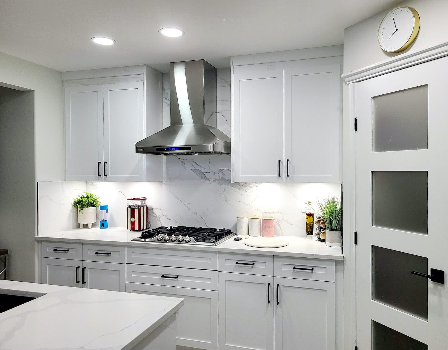 Kitchen before and after renovation